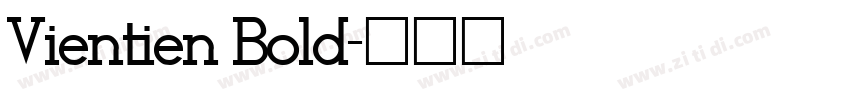 Vientien Bold字体转换